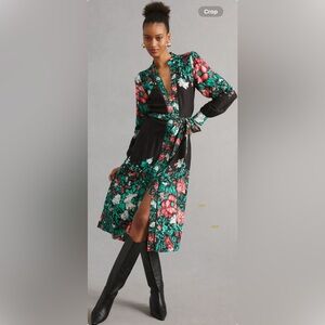 By Anthropologie Midi Shirt Dress, Size L